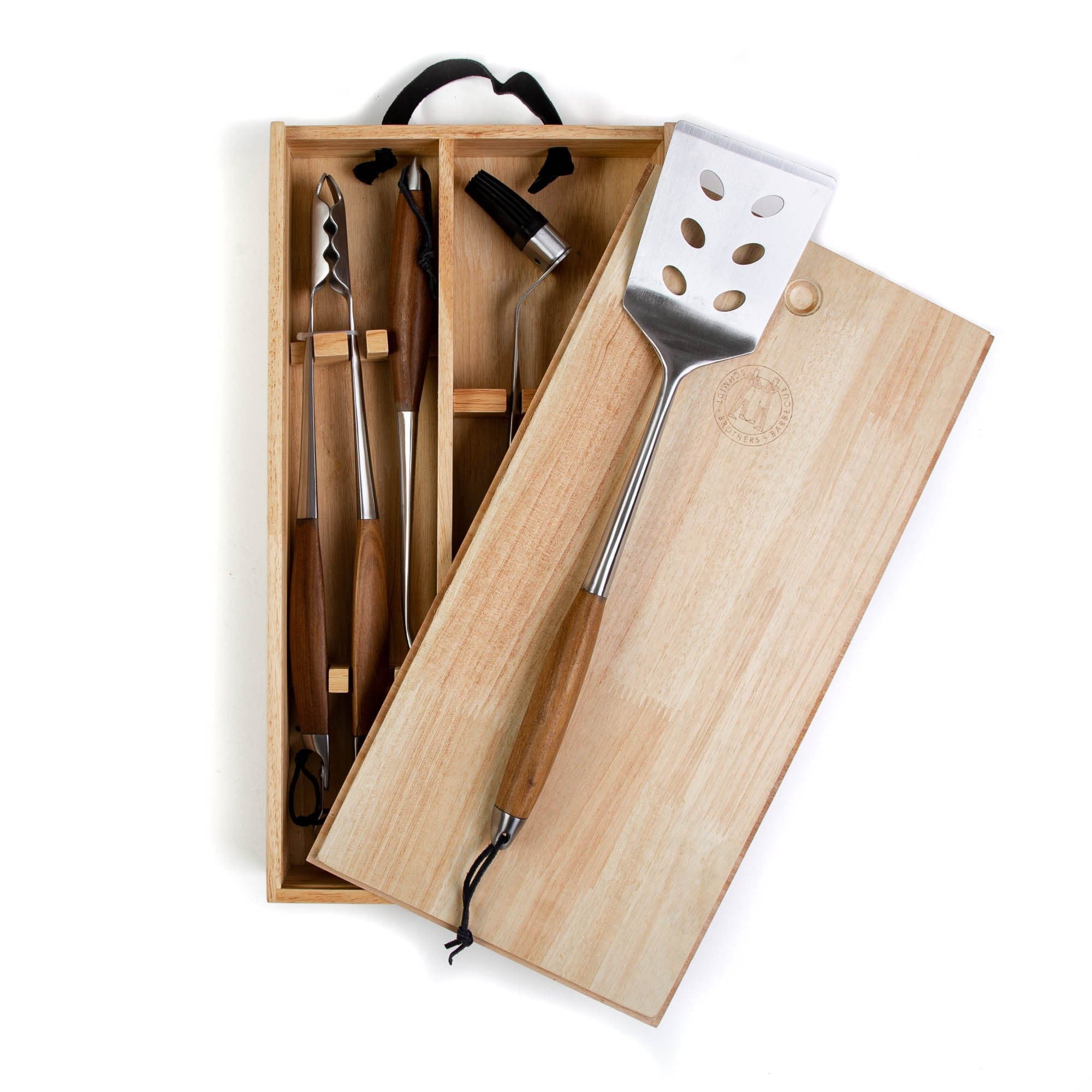 Schmidt Brothers Cutlery Bonded Teak Grill Set
