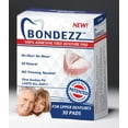 Bondezz Natural Denture Pads, 30 Pack, AdhesiveFree, Secure Fit