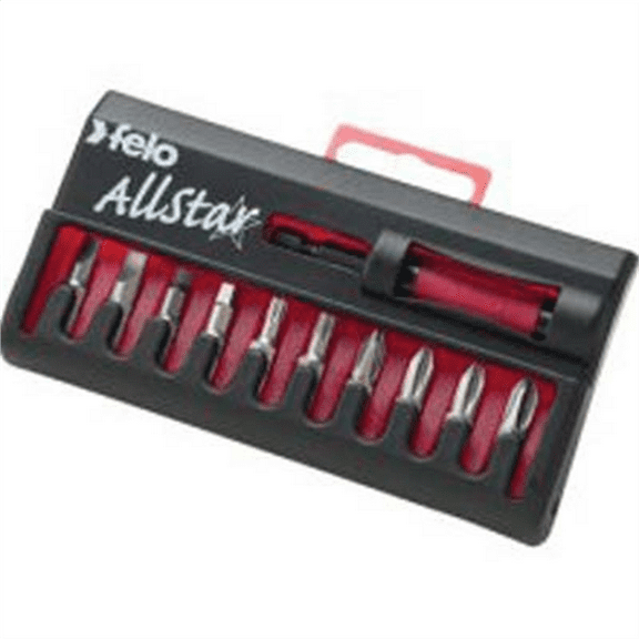 Bondhus 10-Piece 2" Star Bit Set, Durable Precision Bits Without Sockets for Various Fastening Tasks