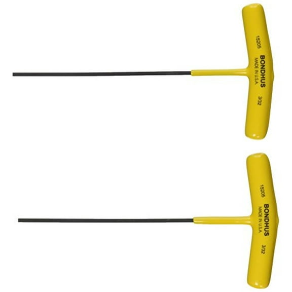 Bondhus 15205 3/32" Hex Tip T-Handle w/ProGuard Finish