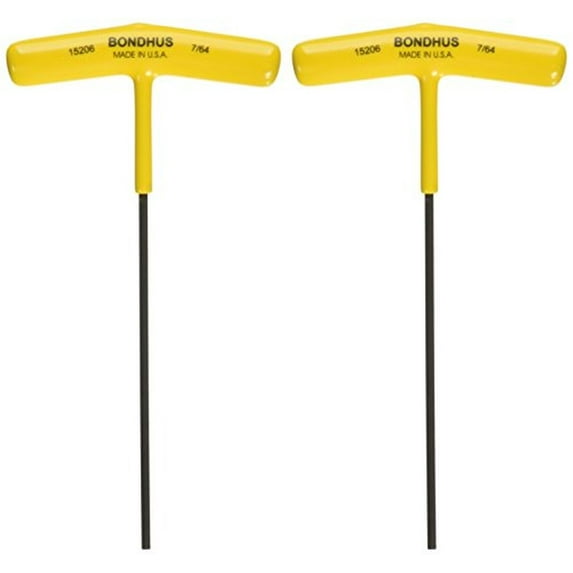 Bondhus 15206 7/64" Hex Tip T-Handle w/ProGuard Finish