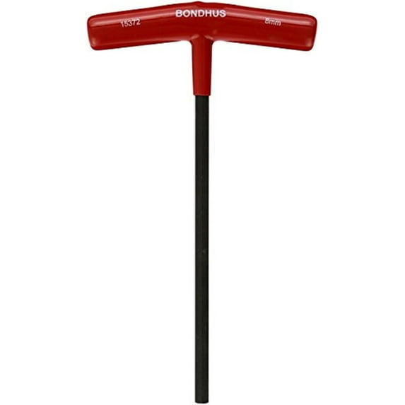 Bondhus 15372 Hex Tip T-Handle w/ProGuard Finish, 8mm