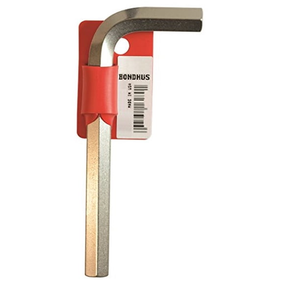 Bondhus 16286 17mm Hex Tip Key L-Wrench w/BriteGuard Finish,, Short Arm