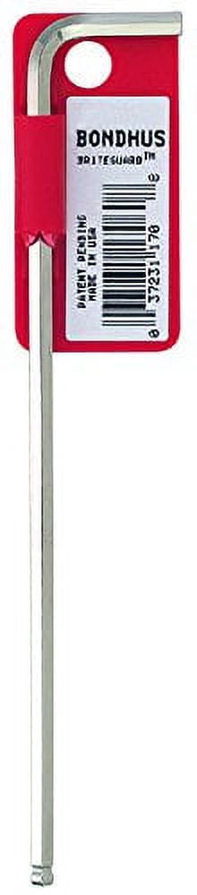 Bondhus 27068 6mm Ball End Tip Hex Key L-Wrench BriteGuard Finish,172mm,25/Pk