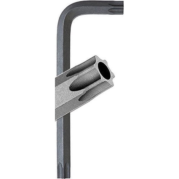Bondhus 32406 Tagged and Barcoded TR6 Tamper-Resistant Tip Star Key L-Wrench with ProGuard Finish, 2.1"