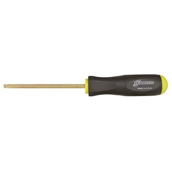 Bondhus 38604 5/64" Ball End Tip Hex Screwdriver w/GoldGuard Finish, 2.6", 2 PC