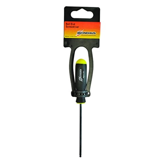 Bondhus 40607  1/8" Ball End Tip Screwdriver w/ProGuard Finish, 3.1"
