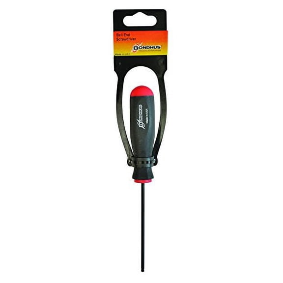 Bondhus 40660 4mm Ball End Tip Screwdriver w/ProGuard Finish, 95mm