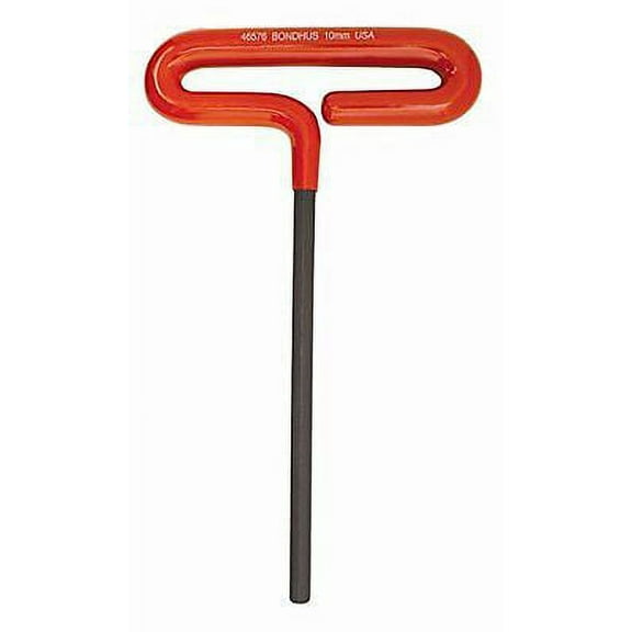 Bondhus 46576 10mm x 9" Hex Tip Cushion Grip Loop T-Handle with ProGuard Finish, 2 Piece