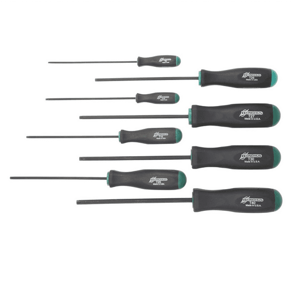 Bondhus 75534 Set of 8 ProHold Stardriver Tools, sizes T9-T40