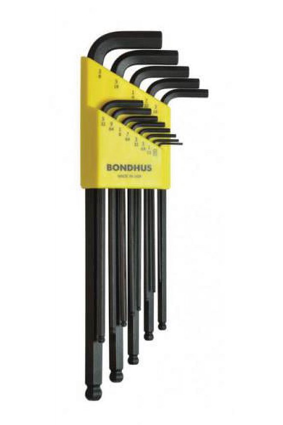 10937 Hex Key Wrench Set, Sizes .050-3/8 Inch, Set of 13