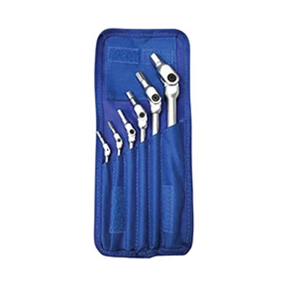 Bondhus BHS-00010 Hex Pro Pivot Head Wrenches, Chrome