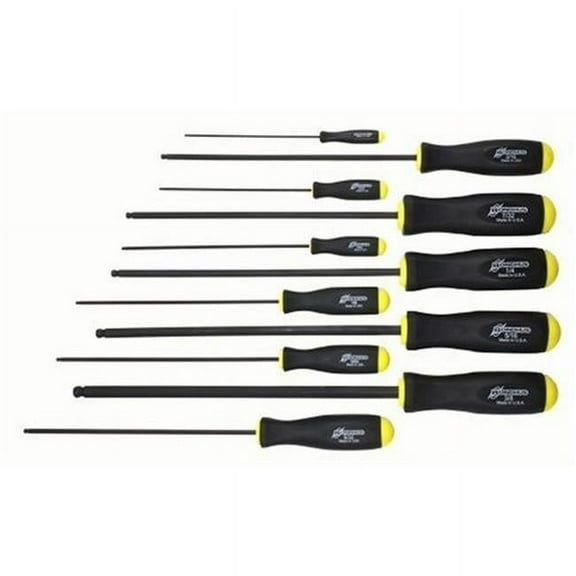 Bondhus BHS-10737 0.07-0.38 in. Ball Driver Screwdrivers - Set of 11