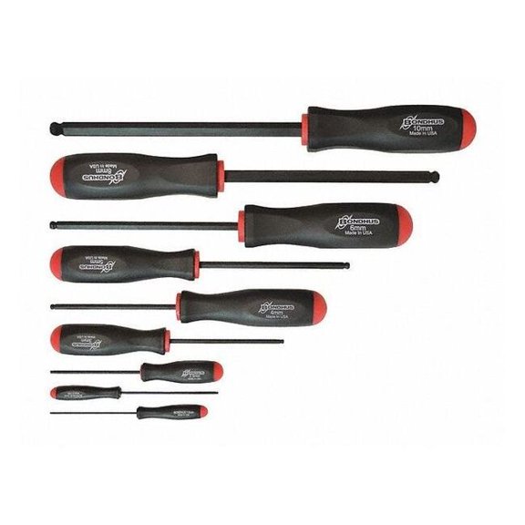 Bondhus, Ball End Screwdrivers Set 9 Pieces