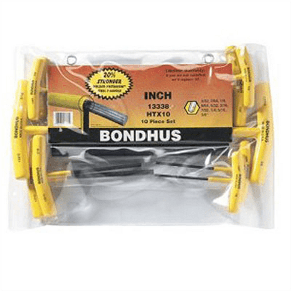 Bondhus Corp. 10pc Set Graduated T-Hnd