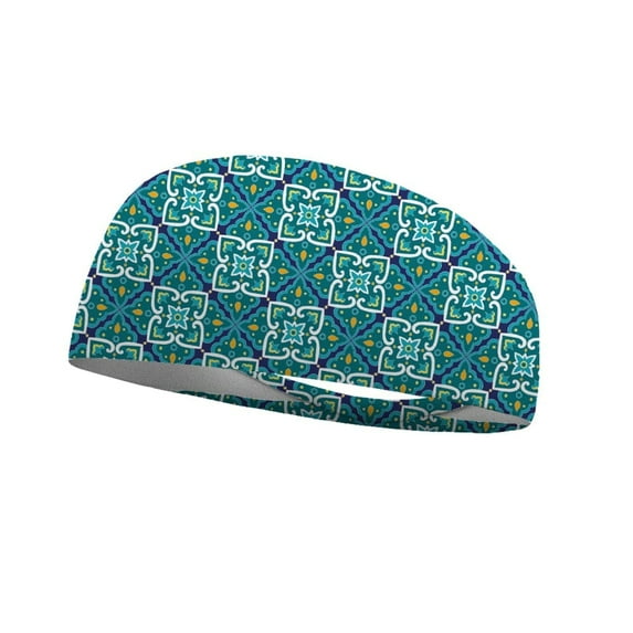 Bondi Band Unisex Teal Tuscan 3" Tapered Wicking Headband
