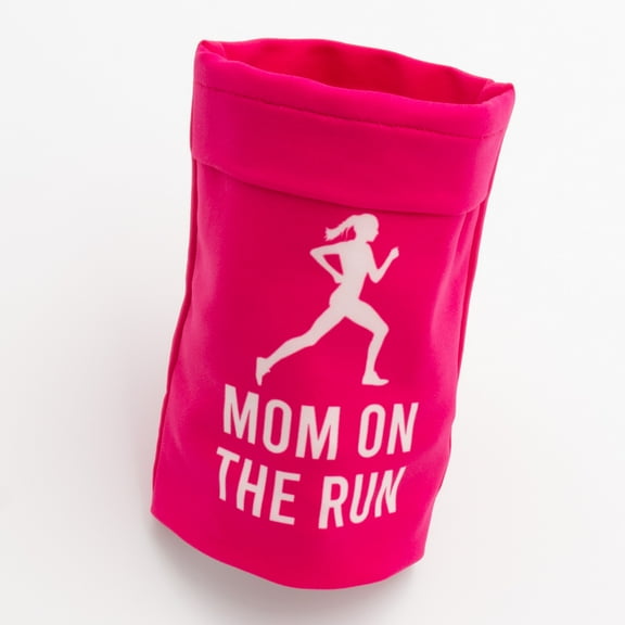 Bondi Band Wicking Armband for Women - Mom On The Run, 6.22" HEIGHT, Jazzberry, Size Large