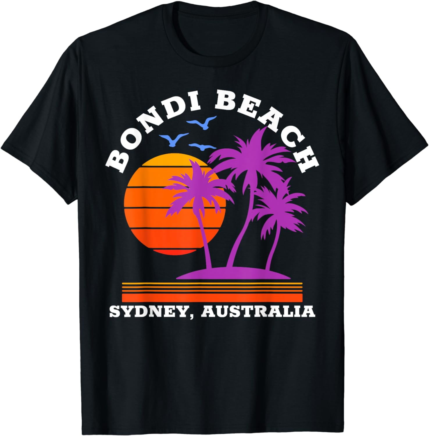 Bondi Beach Australia Retro TShirt - Walmart.com