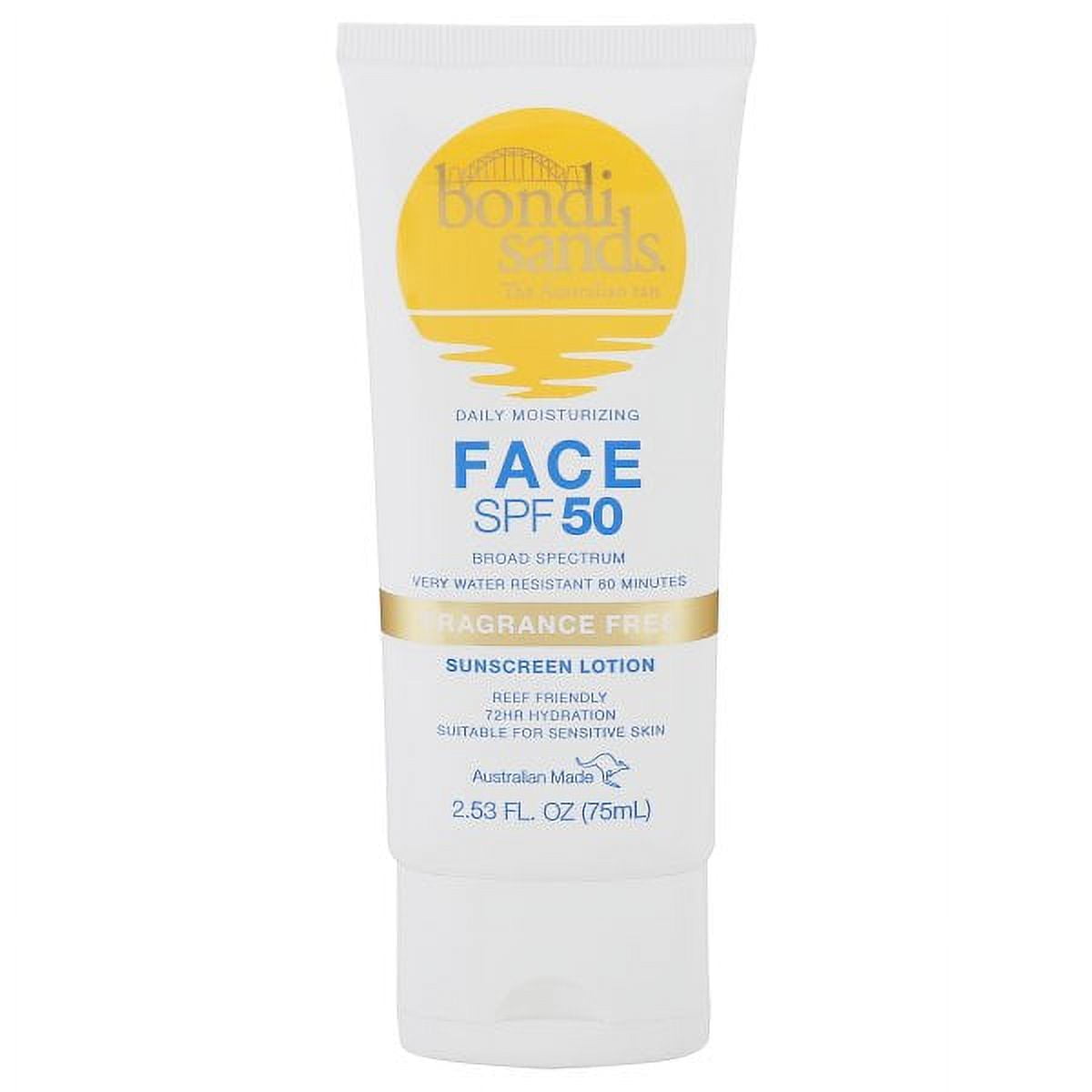 Bondi Sands SPF 50 Fragrance Free Face Sunscreen Lotion  2.53oz
