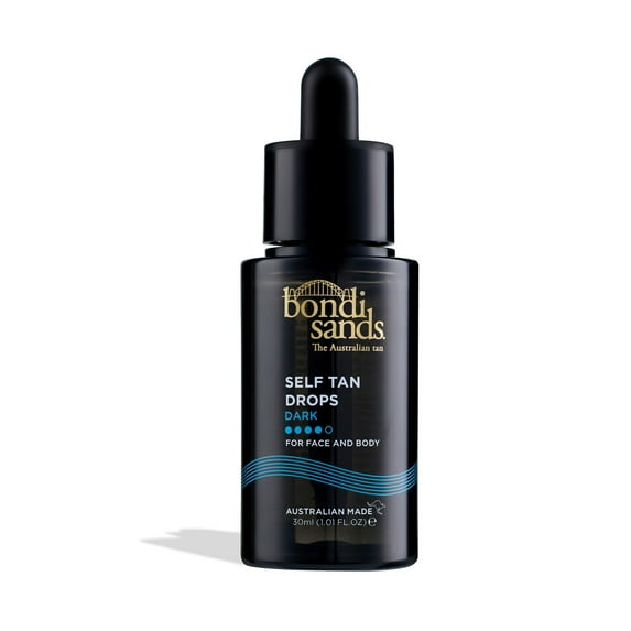 Bondi Sands Hydrating Self Tan Drops for Face and Body, Dark, 1.01 fl oz