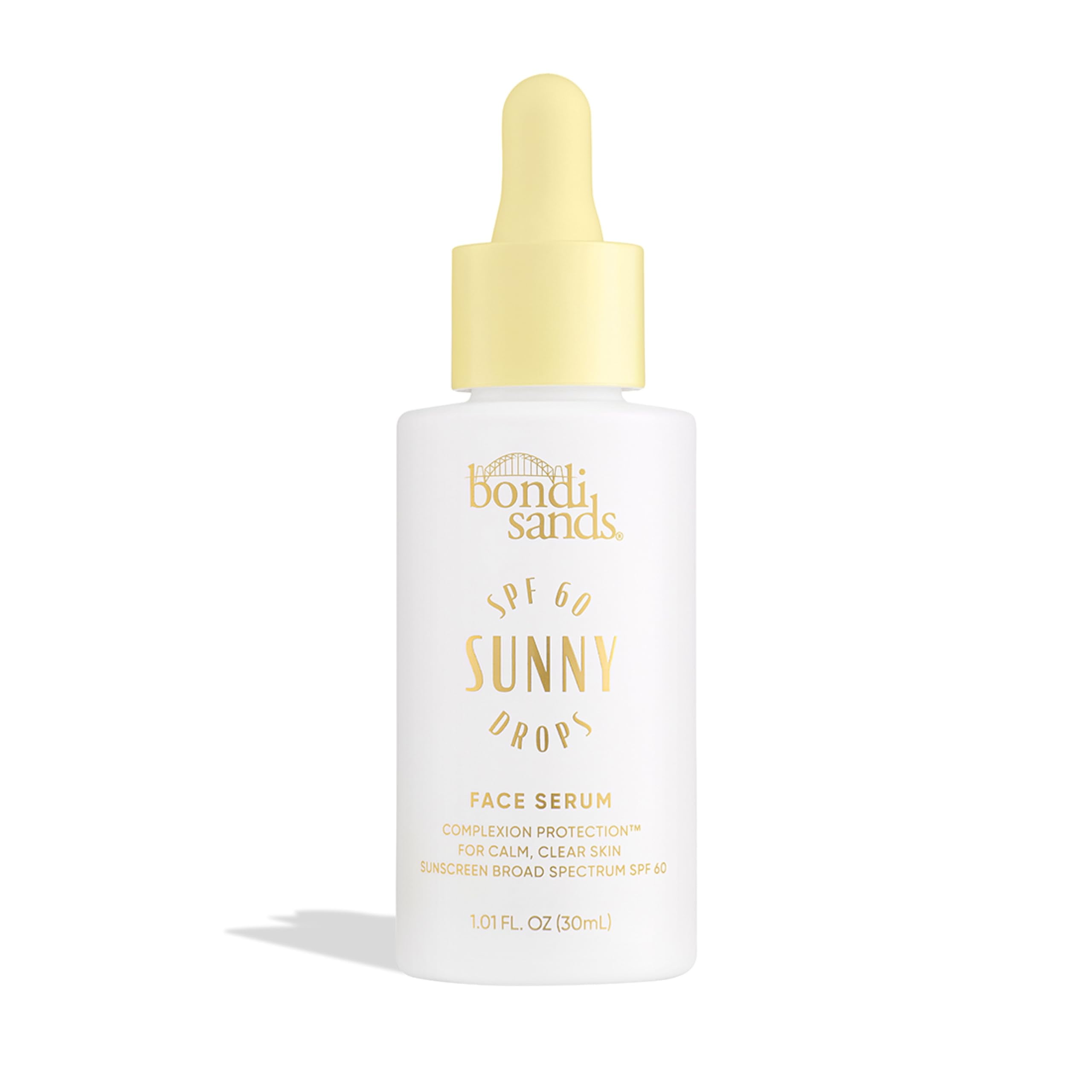 Bondi Sands Sunny Drops SPF HYZ01 60 Face Serum, Hydrating + Nourishing Broad Spectrum Sunscreen, Lightweight, Silky-Smooth Finish, Oil-Free, 1.01 Fl Oz