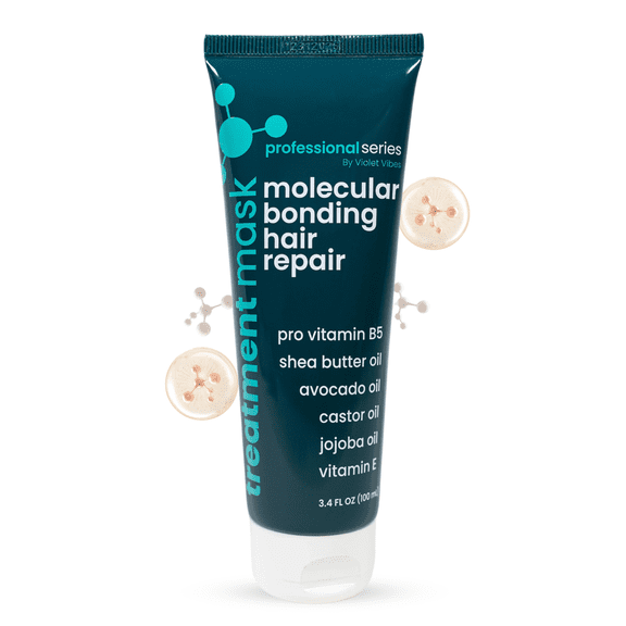 Violet Vibes Women's Keratin & Collagen Repair Treatment Hair Mask with Silk Proteins & Vitamin E, 4.97 oz