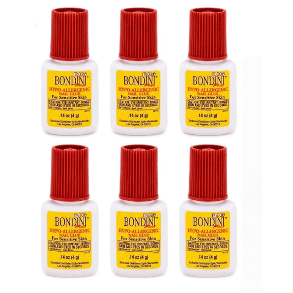 Bondini Hypo-Allergenic Nail Glue (Pack of 6)