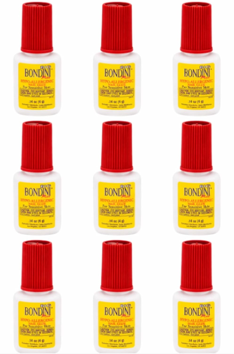 Bondini Hypo-Allergenic Nail Glue (Pack of 9)