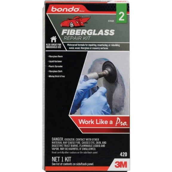 Bondo 1/2 Pt. Fiberglass Repair Kit - Single Pack