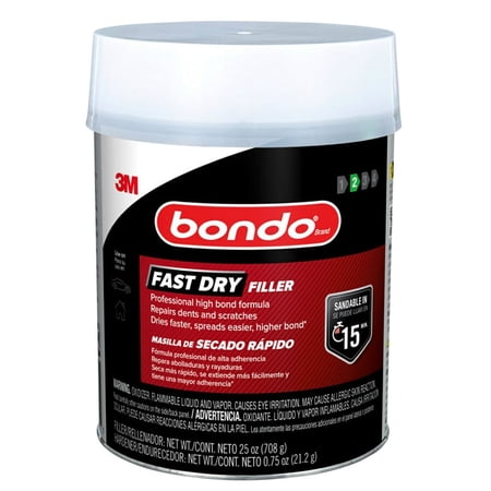 Bondo Professional Fast Dry Filler: 1 quart (Light Blue) FD-QT-ES