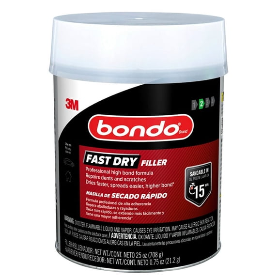 Bondo Professional Fast Dry Filler: 1 quart (Light Blue) FD-QT-ES
