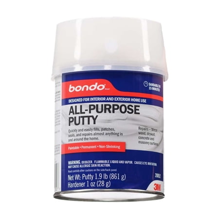 Bondo All-Purpose Putty & Cream Hardener, 1 Quart