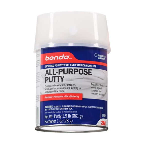 Bondo All-Purpose Putty & Cream Hardener, 1 Quart