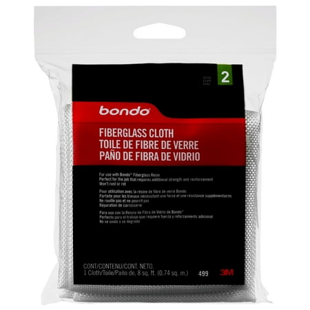Bondo Fiberglass Cloth 8 sq. ft Duct Tapes White 0.52 lb