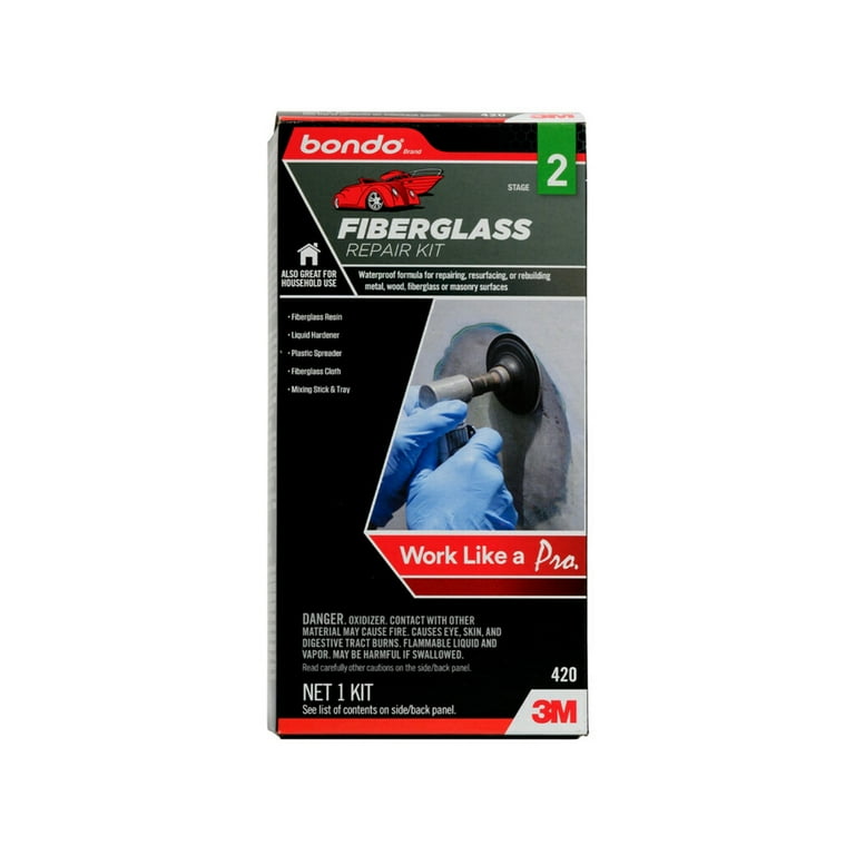 Bondo Fiberglass Resin Repair Kit 00420 0.45 Pint