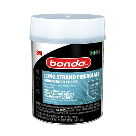 Bondo Hair Long Strand Fiberglass Reinforced Filler, 1 Quart