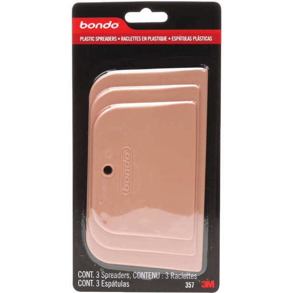 Bondo Plastic Spreaders, 3 Sizes