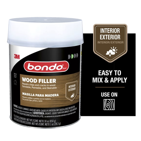 Bondo Wood Filler, Ready Mix Pouches, 2 oz., 2 Pack