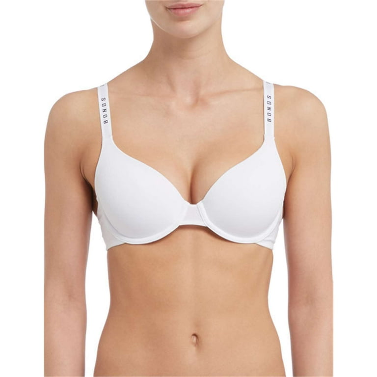 Bonds Womens Originals Superior Fit Tee Bra, White,38C - US