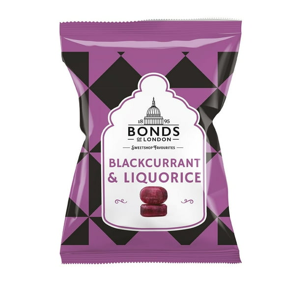 Bonds of London Blackcurrant & Liquorice Bags 120g (Pack of 3)