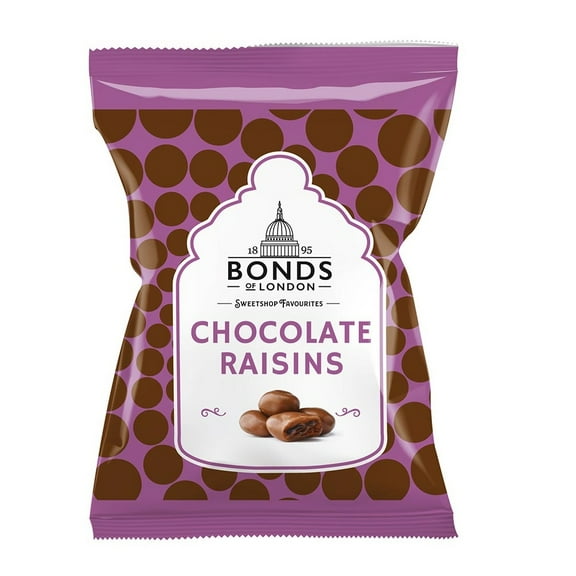 Bonds of London Chocolate Raisins Bags 75g