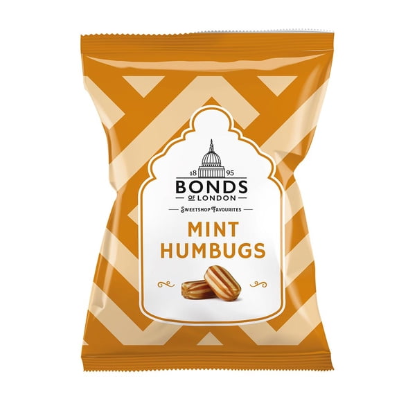 Bonds of London Mint Humbugs Bags 120g (Pack of 12)