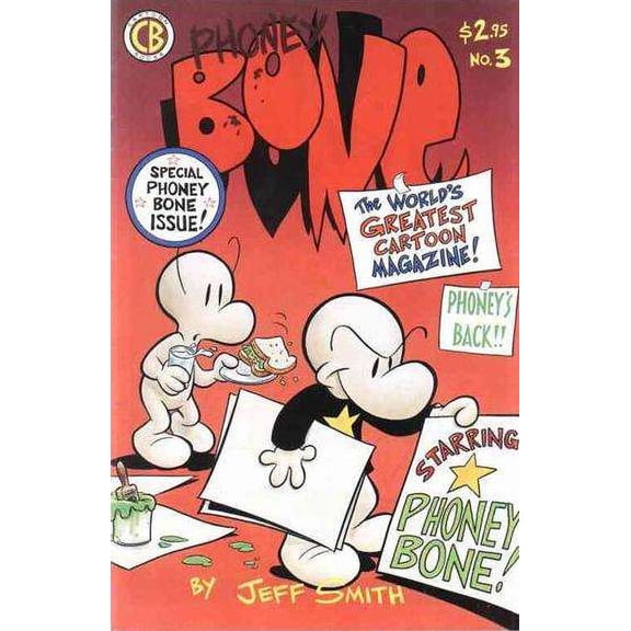 Bone #3 (6th) VF ; Cartoon Books Comic Book