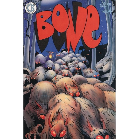Bone #4 (2nd) VF ; Cartoon Books Comic Book