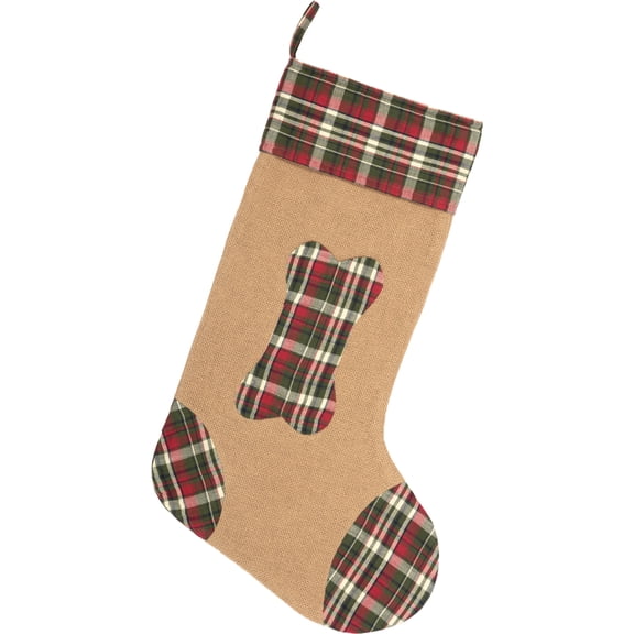 Bone Applique Stocking 12x20
