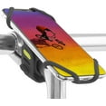 thumbnail image 1 of Bone Bike Tie Pro 2, Universal Bike Phone Holder for Stem Mount, Bicycle Motorcycle Stem Mount/Handlebar Cell Phone Holder (Black) for iPhone 12 11 Pro Max XS XR 8 7 6 Plus, 1 of 6
