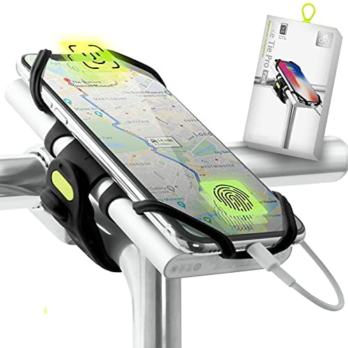 Bone Bike Tie Pro Pack Bike Phone Charger Mount for Stem Mount 2 in 1 Bicycle Phone Holder Motorcycle Stem Charger Lock for iPhone 12 11 Pro Max Xs Max XR X