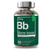 Essential Elements Bone Boost Calcium Supplement with Vitamin D3, K2 & Cissus Quadrangularis for Adults - Bone & Joint Strength | 90 Capsules