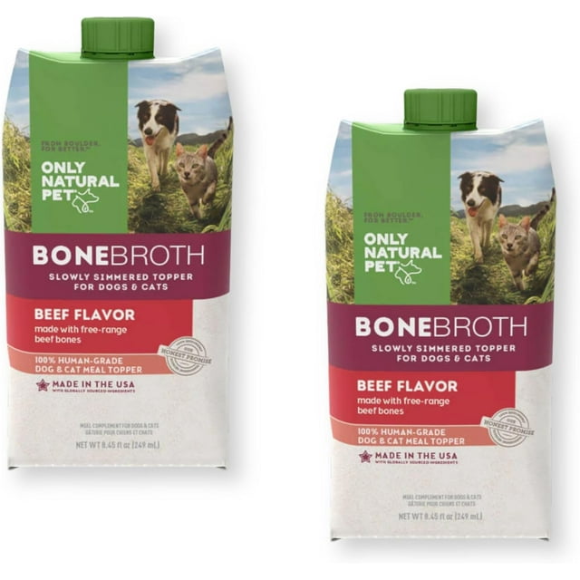 Bone Broth Beef Flavor Dog & Cat Meal Topper, 100 HumanGrade Slow