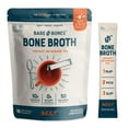 thumbnail image 1 of Bone Broth Instant Powdered Beverage Mix, Beef, Pack of 16, 15g Sticks, 10g Protein, Keto & Paleo Friendly, 1 of 5